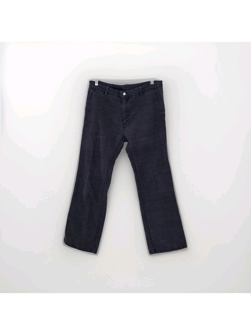 Campomaggi Italy Distressed Pants Mens IT 54 US 36 Grey Herringbone Cotton Edgy